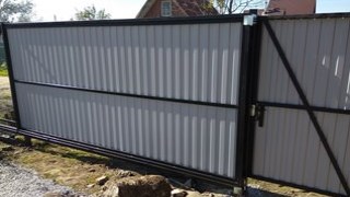 Купить сваи для ворот в Стрежевой. Заказать ворота на сваях под ключ от 21918 руб