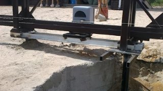 Купить сваи для ворот в Стрежевой. Заказать ворота на сваях под ключ от 21918 руб